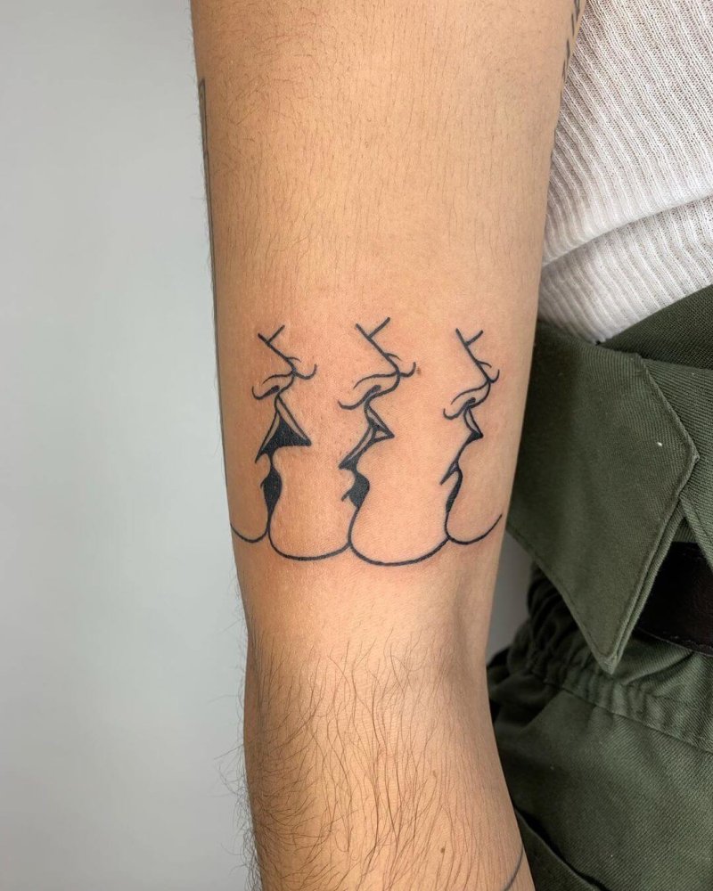 Kissing tattoos tattoos by category